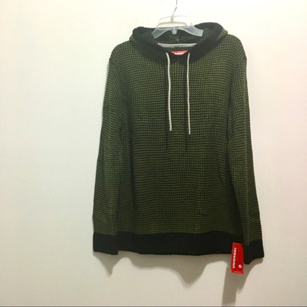 NWT Unionbay Men’s Juno Textured Army Green Hoodie - Picture 4 of 9